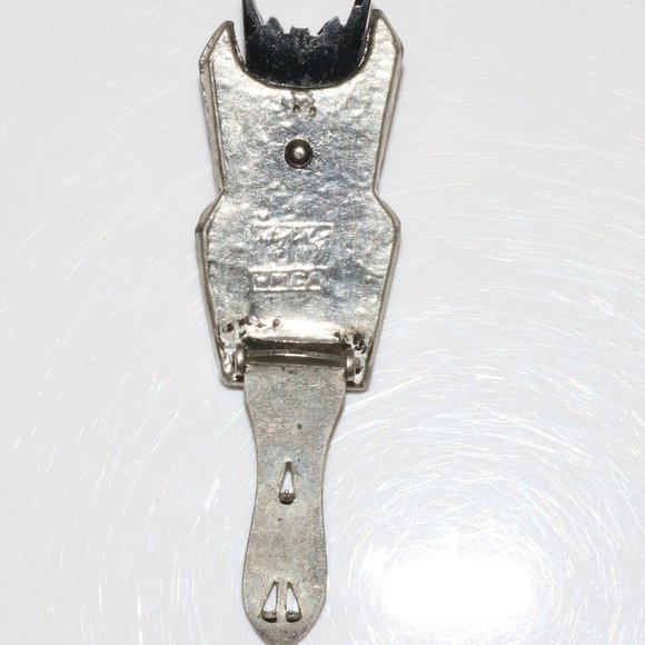 Black and Clear Rhinestone Shirt Dress Clip - Picture 6 of 9